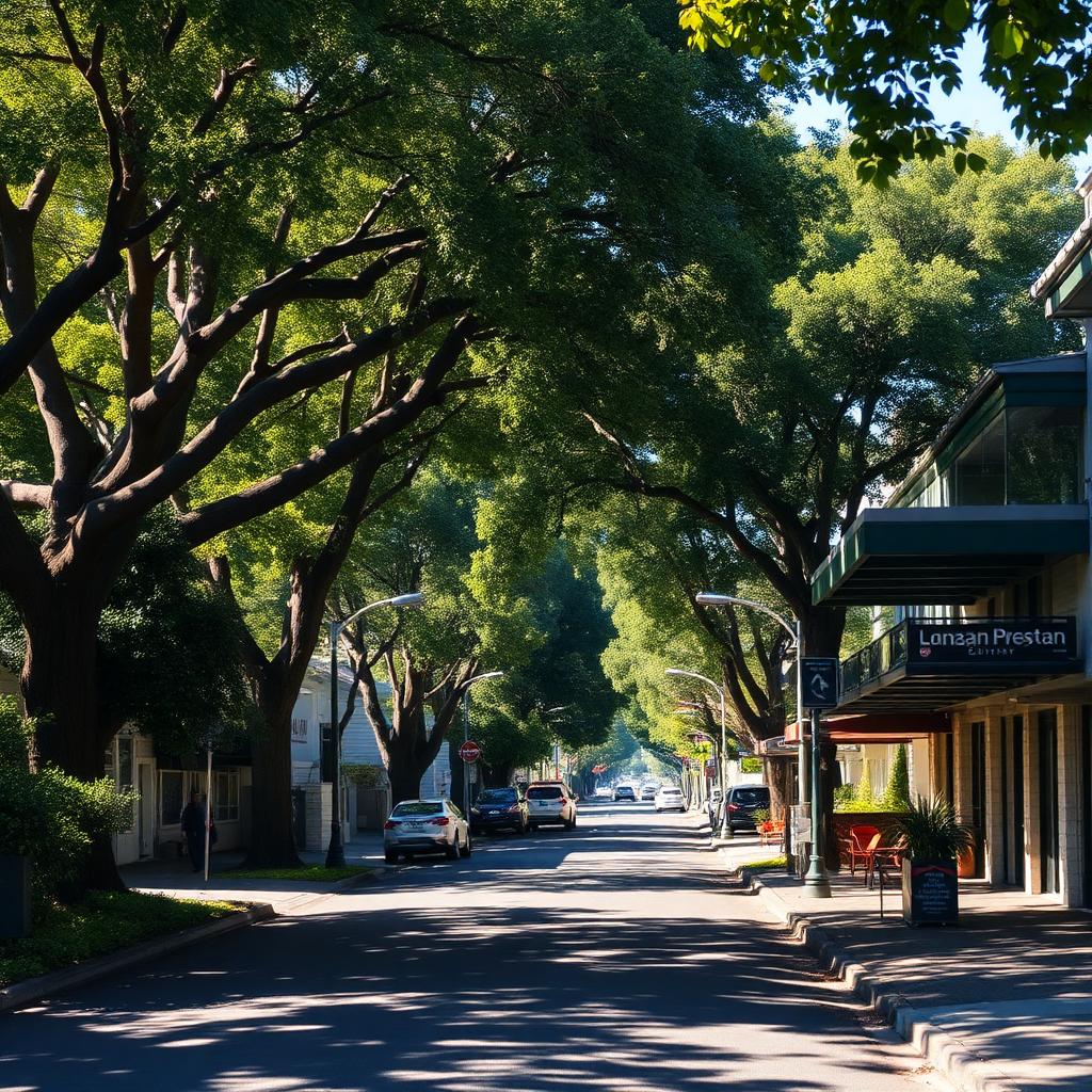 A leafy Australian neighbourhood street